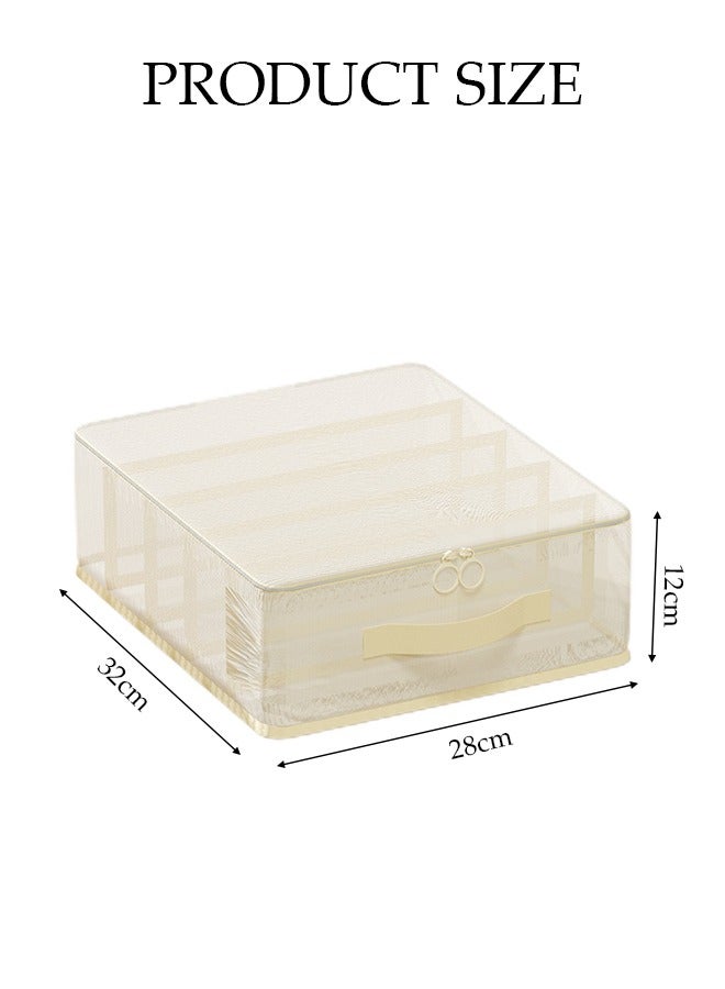 DUNISO 2 Pcs Packing Cubes，Travel Storage Bags For Clothes, Multifunctional Wardrobe Organizer, 5 Compartment Storage Bag , Foldable Storage Bag With Handle, Space Saving, Used For Storing Shirts, Sweaters, T-Shirts, Jeans, 32 * 28 * 12cm  - Image 2