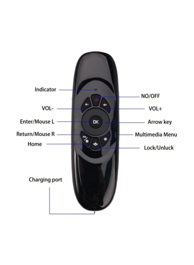 HuHa 2-Piece Keyboard And C120 Air Mouse Remote Control Set Black  - Image 3