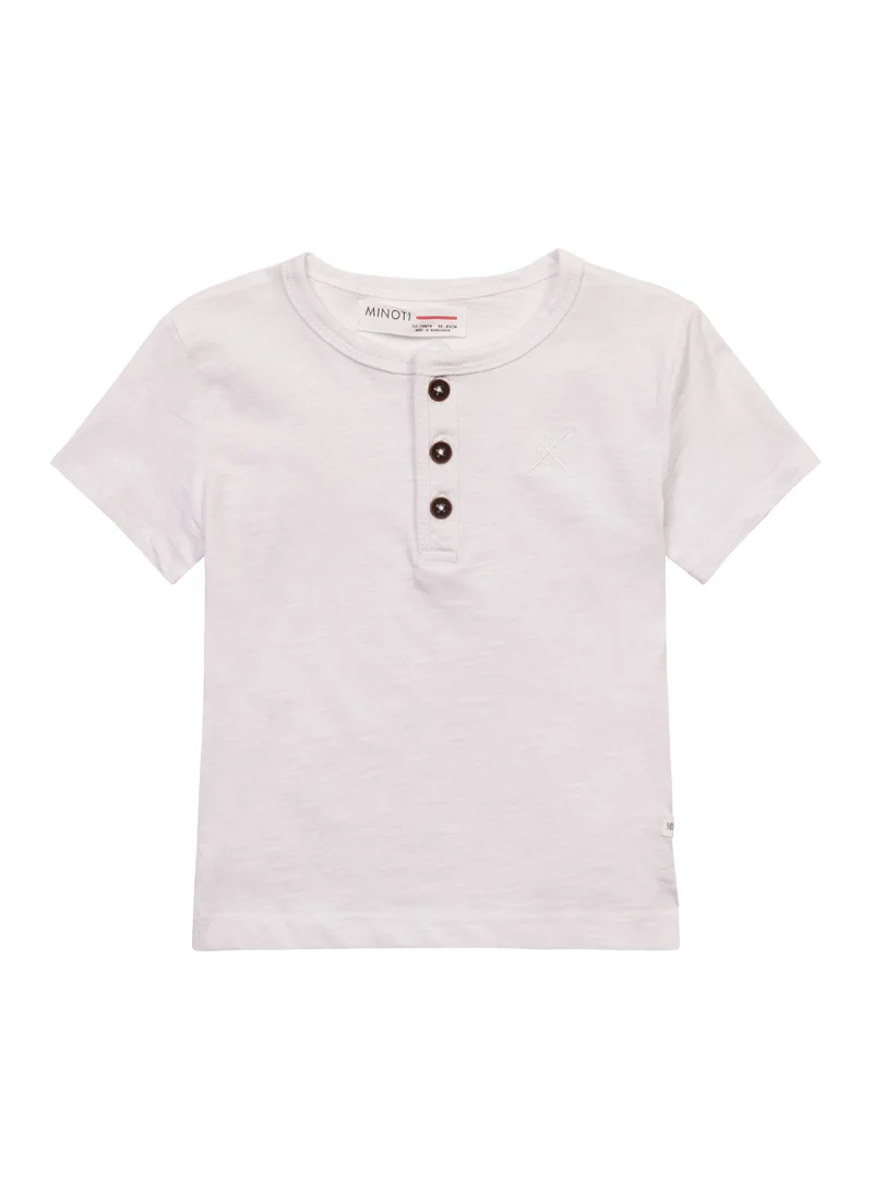 MINOTI Kids Boys  Classic T-Shirt With Buttons