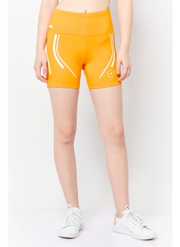 Adidas Adidas by Stella McCartney Women Sportswear Fit Truepace Cycling Shorts, Neon Orange  - Image 1