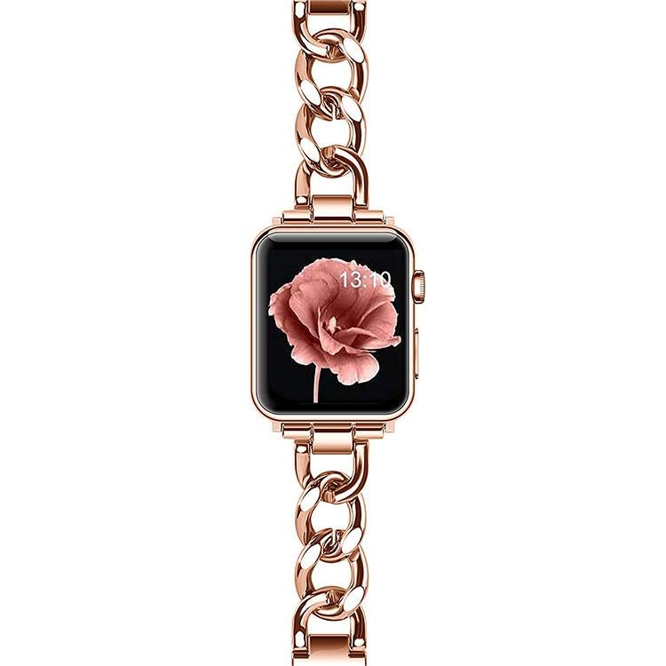 erorex For Apple Watch 38 / 40 / 41 / S10 42Mm Double Circle Metal Watch Band(Rose Gold) - Image 3