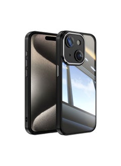 HuHa Case Cover For iPhone 13 Acrylic Hybrid TPU Armor Shockproof Phone Case Black 