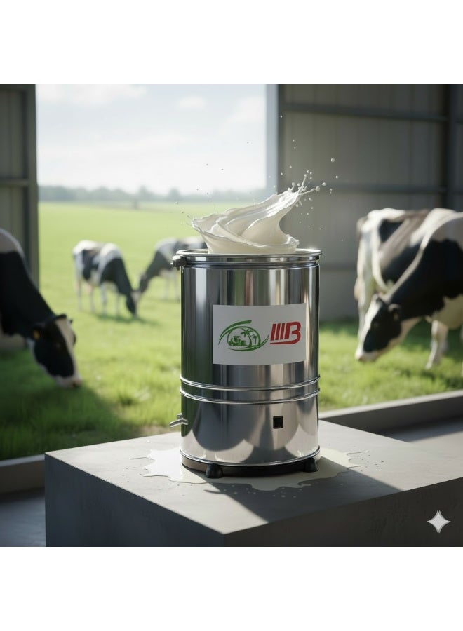 خضاضة ألبان كهربائية مصنوعه الاستانلس ستيل - سعة كبيرة لتحضير الزبدة والقشطة - محرك قوي وهيكل صحي سهل التنظيف. - Image 3