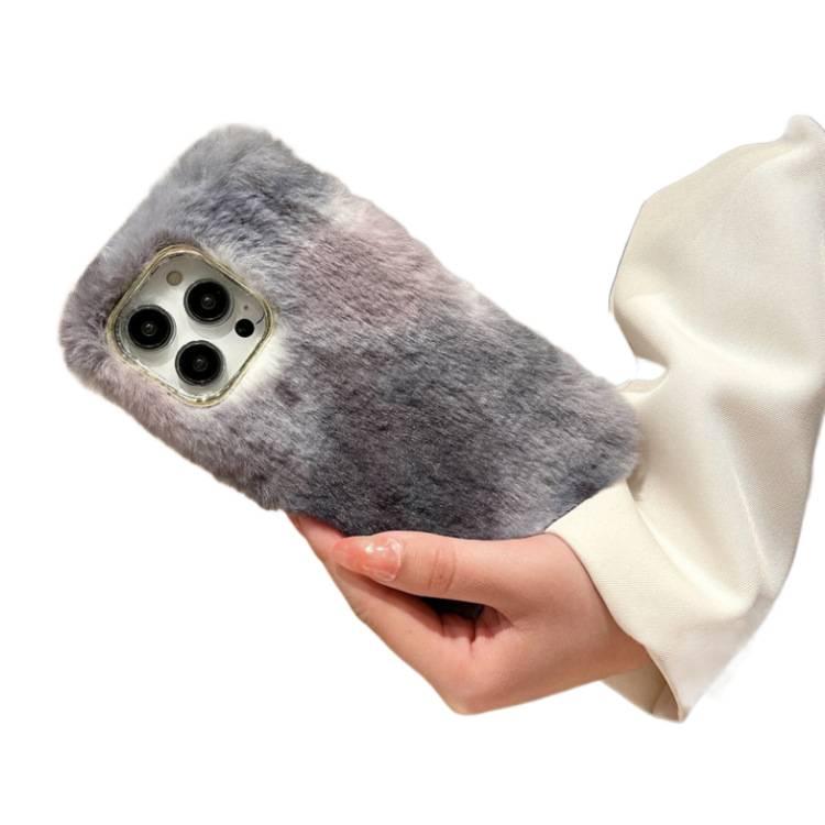 Drop Protection iPhone 16 TPU , Gray , , Furry Texture , , Cover for 16 Plus 16 Pro 16 Pro Max for Desk Setup - Image 4