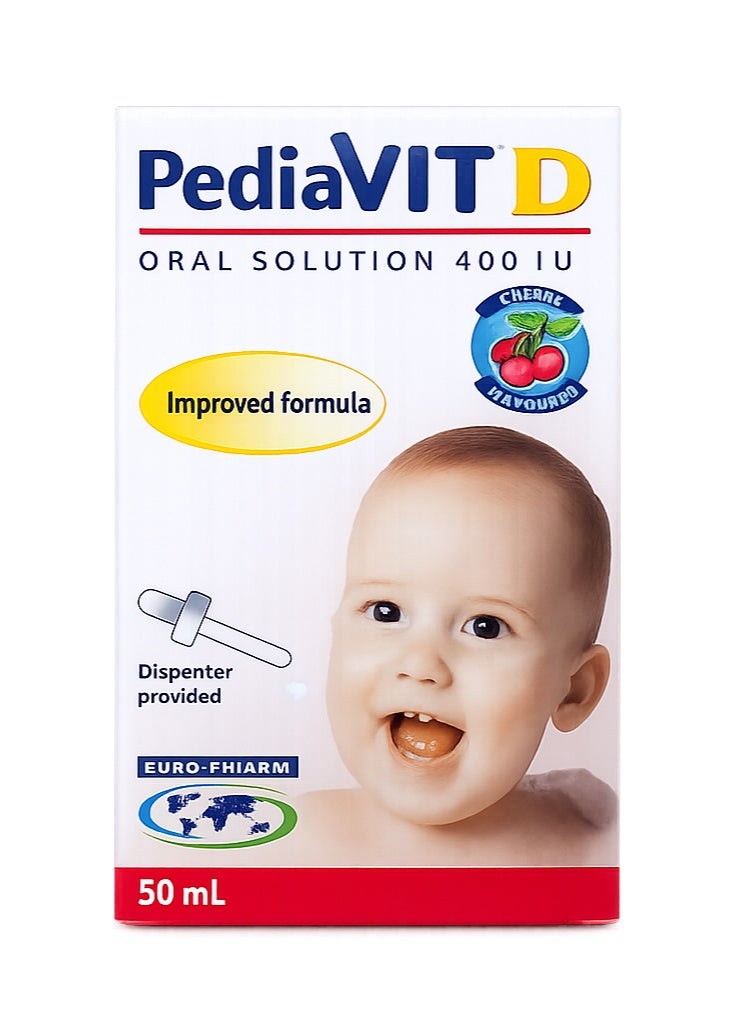 PediaVit D drops 400iu/ml  50ml - Image 1