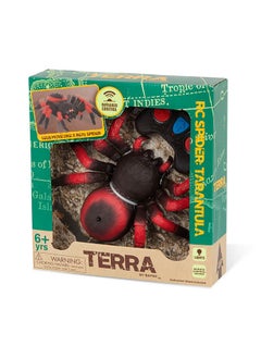 Terra by Battat RC Spider: Tarantula - Red Infrared Remote Control Spider with Creepy Led Eyes for Kids Aged 6+  - Image 1