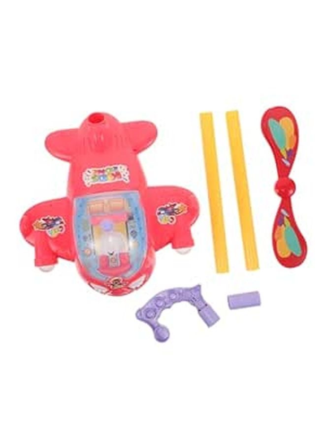 Red Height Adjustable Toddler Walker Cart With Whistle Push Toy For Early Walking - Image 1
