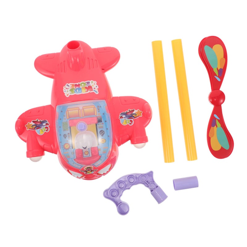 Red Height Adjustable Toddler Walker Cart With Whistle Push Toy For Early Walking - Image 2