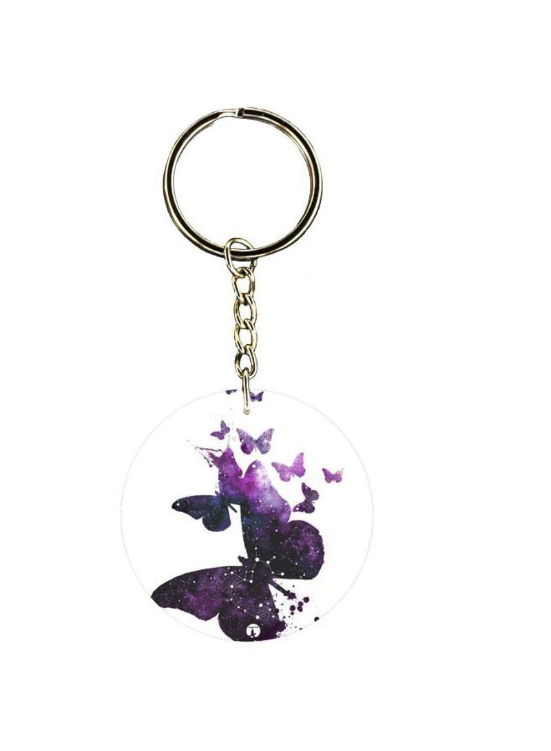 RKN Butterfly Printed Keychain