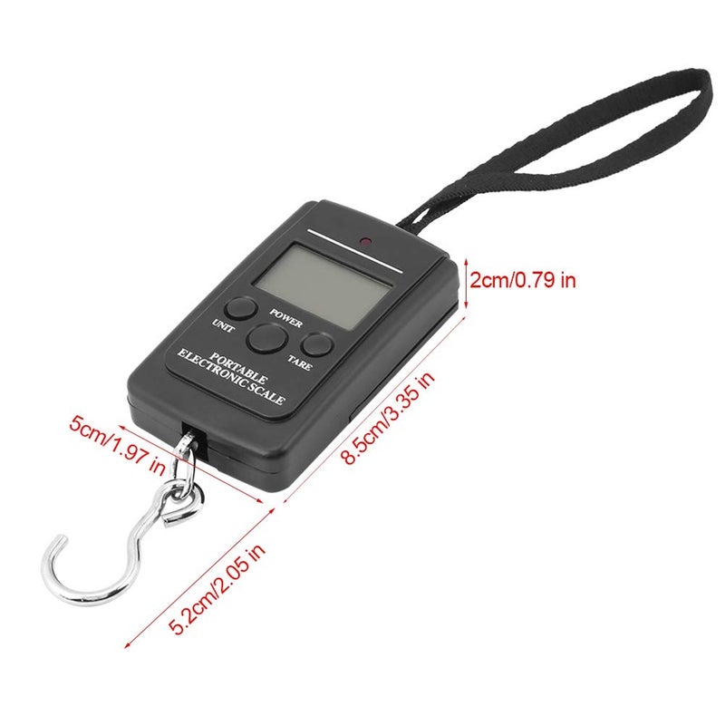 كلاراكو أداة قياس رقمية محمولة، ميزان رقمي محمول سهل الاستخدام 40 كجم، ميزان إلكتروني معلق للأمتعة، أداة قياس الوزن، ميزان رقمي محمول للوزن - Image 3