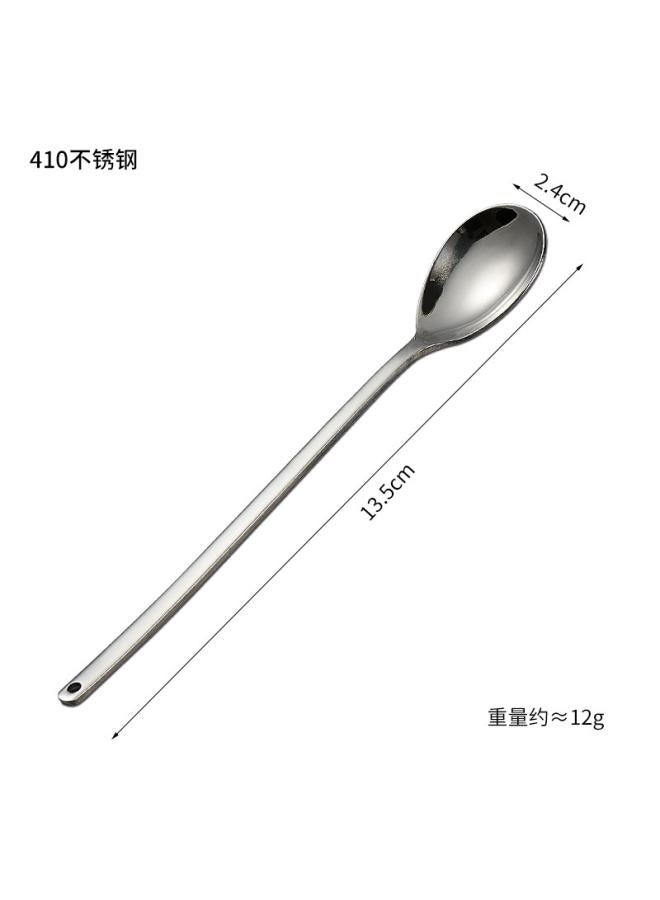 Creative Christmas Stainless Steel Tableware Coffee Mixing Dessert Spoon Fork Hand Gift Set