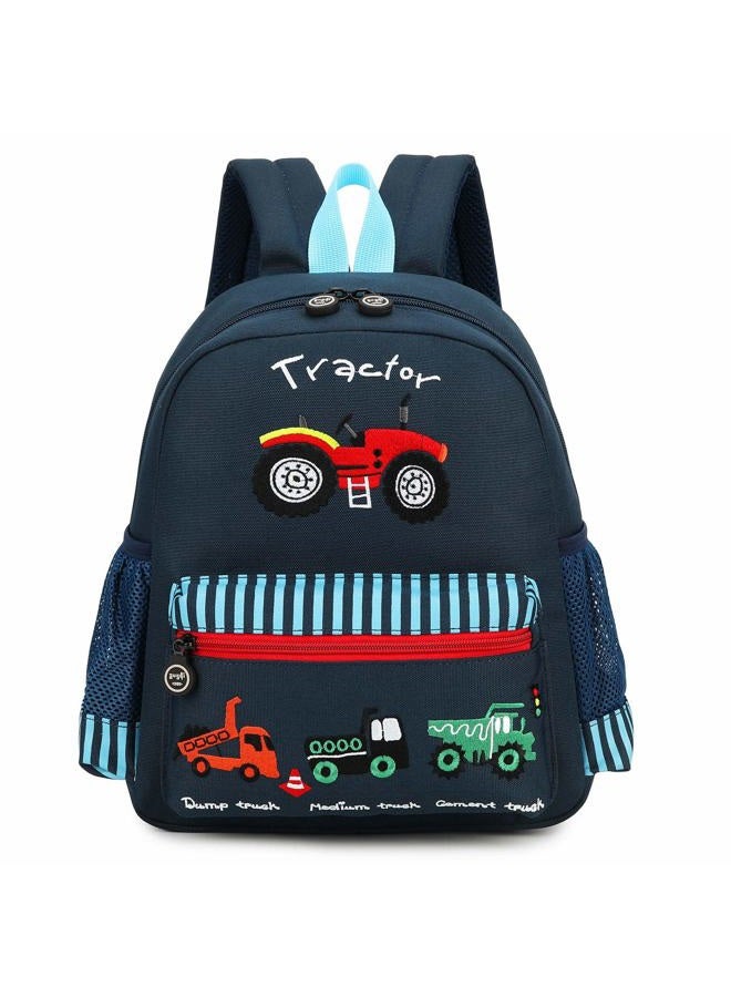willikiva Cute Zoo 3d Kids Backpack for Boys and Girls Toddler Backpack Bags, Deep Blue Car, One_Size - Image 1