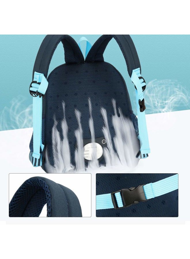 willikiva Cute Zoo 3d Kids Backpack for Boys and Girls Toddler Backpack Bags, Deep Blue Car, One_Size - Image 5