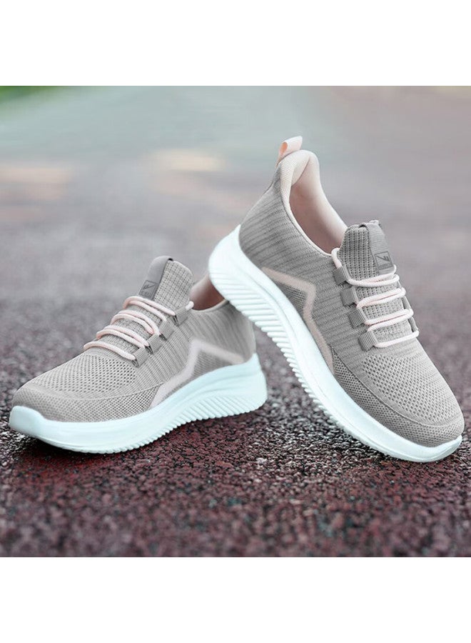 Pull Back Warrior Mom Shoes Comfortable Spring And Autumn Walking Shoes New Style Elderly Middle-aged And Elderly Women's Anti-slip Soft Bottom Sports Shoes 1449 Lotus Pink Size 37 - Image 2