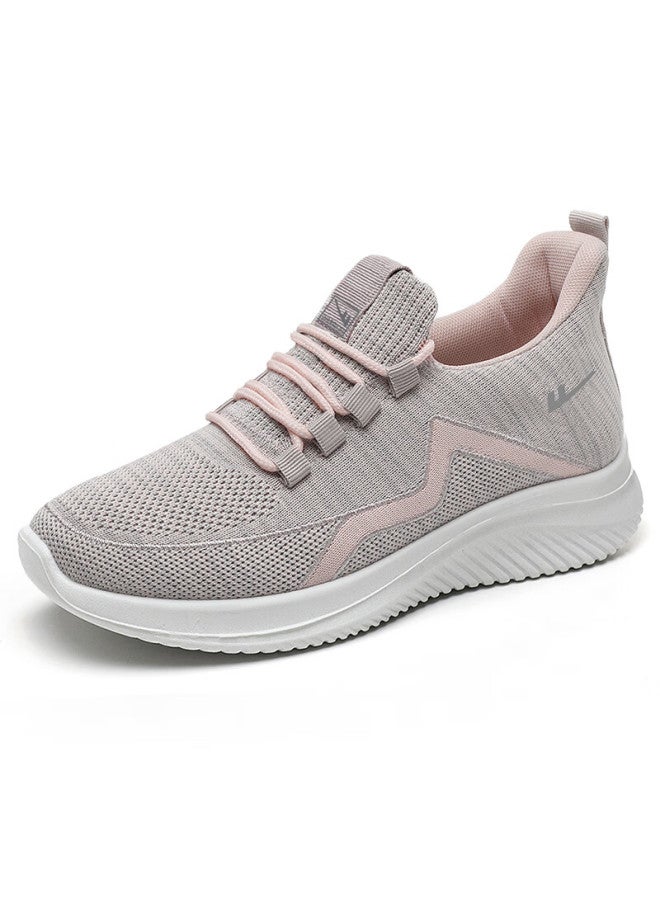 Pull Back Warrior Mom Shoes Comfortable Spring And Autumn Walking Shoes New Style Elderly Middle-aged And Elderly Women's Anti-slip Soft Bottom Sports Shoes 1449 Lotus Pink Size 37 - Image 3