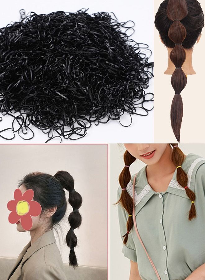 1000 Pieces-rubber haircuts to decorate and arrange hair suitable for children and women from gentle hair accessories - Image 1