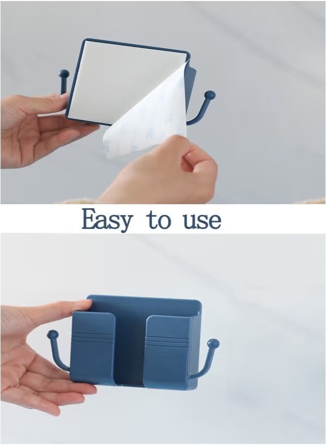 2 PCS Self Adhesive Wall Mounted Mobile Phone Holder - Multicolor - Image 3