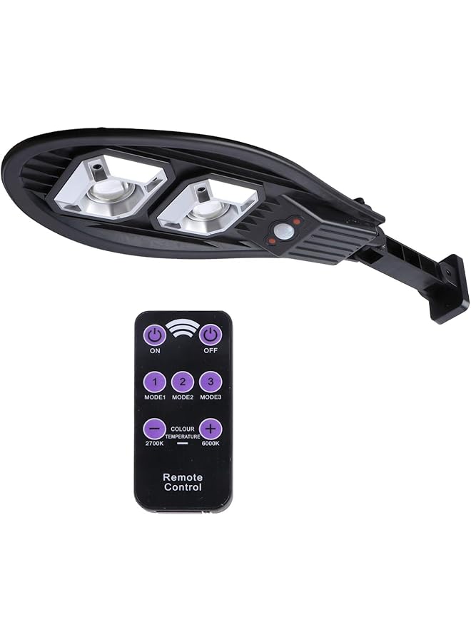 Solar Street Lights Outdoor Lamp Security Motion Sensor Led Flood Light For Yard Garden Basketball Court Deck Fence Patio Front Door Remote Control Waterproof 1 Set - Image 1