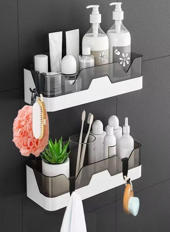 ANTORI Wall Mounted Bathroom Storage Shelf with Drainage | Adhesive Self-Adhesive Organizer Rack for Kitchen & Bathroom | Multi-Purpose Holder for Toiletries, Accessories & Small Items (1) - Image 5