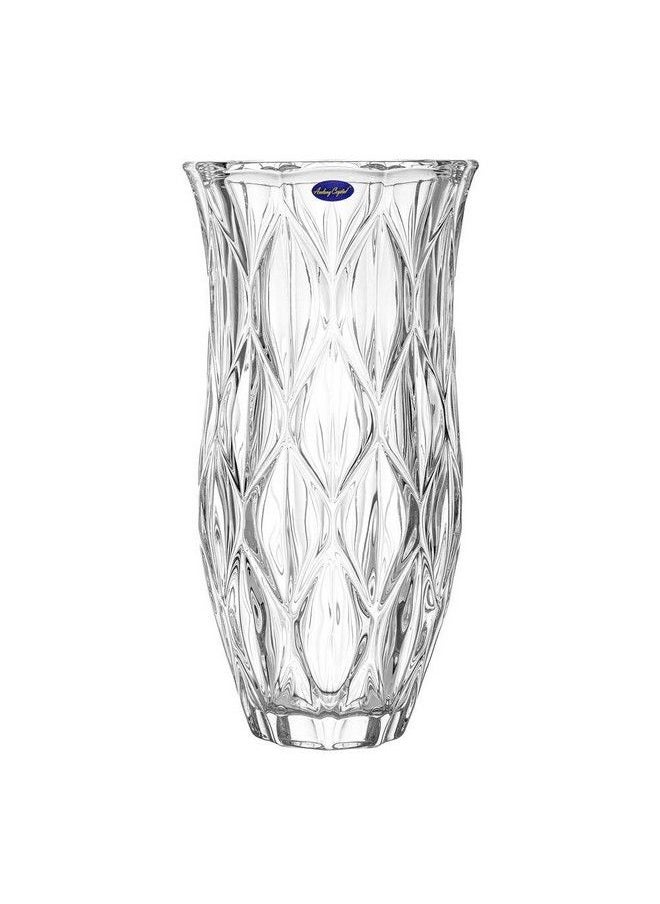 Amlong Crystal Large Size Clear Floral Vase 12 Inches High (6 Inch Top And 3 Inch Bottom)  - Image 1
