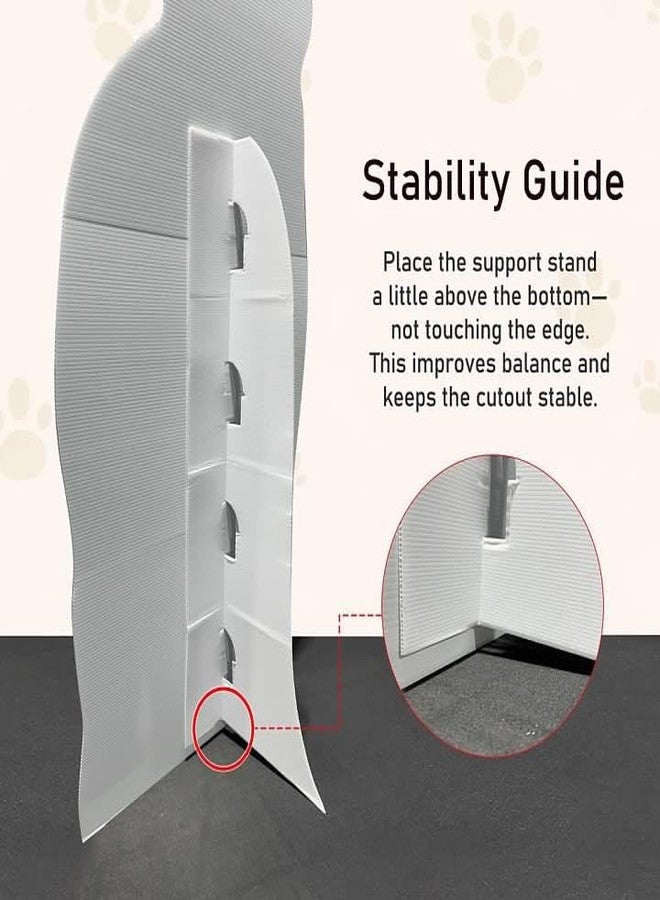 EZISHIPS Cartoon Sheep Cardboard Cutout Standee, 3 FT Life Size Cute Animal Standup with Back Support, Waterproof Corrugated Plastic Decor for Party, Event, Photo Area & Display Scene - Image 5