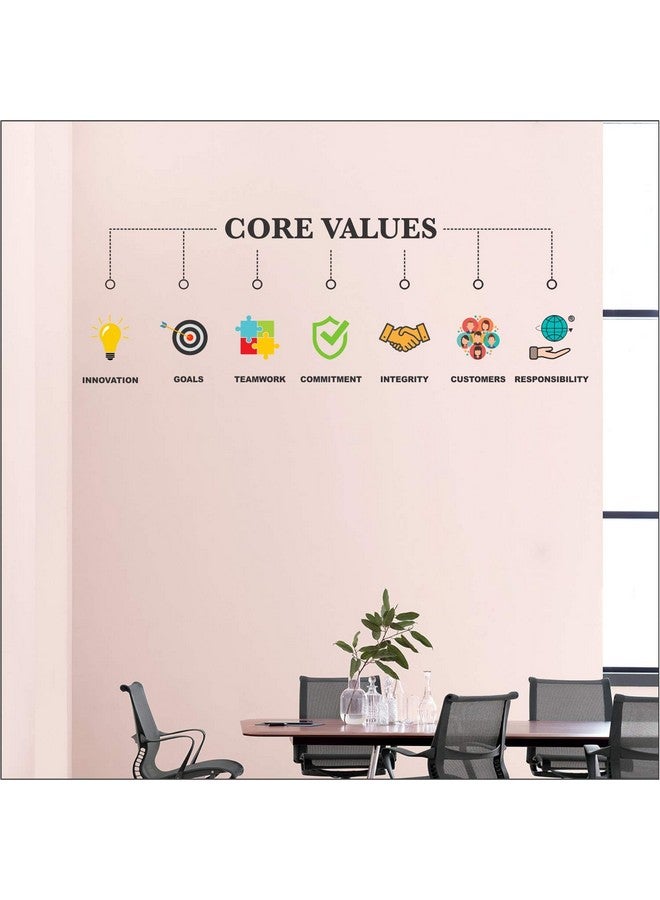 StickMe 'Core Values - Office - Inspirational - Motivational - Quotes - Wall Sticker' -SM740 (Multi Colour, Vinyl - 170cm X 60 cm ), Self-Adhesive - Image 3