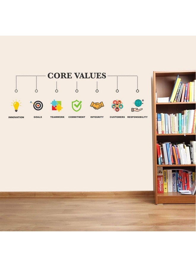 StickMe 'Core Values - Office - Inspirational - Motivational - Quotes - Wall Sticker' -SM740 (Multi Colour, Vinyl - 170cm X 60 cm ), Self-Adhesive - Image 4