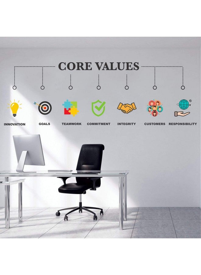 StickMe 'Core Values - Office - Inspirational - Motivational - Quotes - Wall Sticker' -SM740 (Multi Colour, Vinyl - 170cm X 60 cm ), Self-Adhesive - Image 5