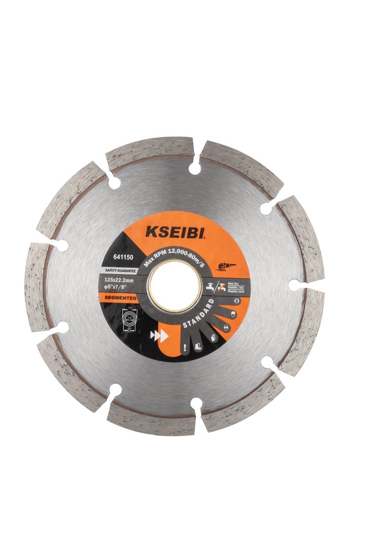 KSEIBI - SINTERED DIAMOND DISCS/SEGMENTED 105x16MM – High Performance for Concrete, Stone & Masonry - Image 1