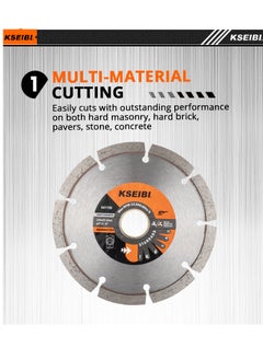 KSEIBI SINTERED DIAMOND DISCS/SEGMENTED 105x16MM – High Performance for Concrete, Stone & Masonry  - Image 3