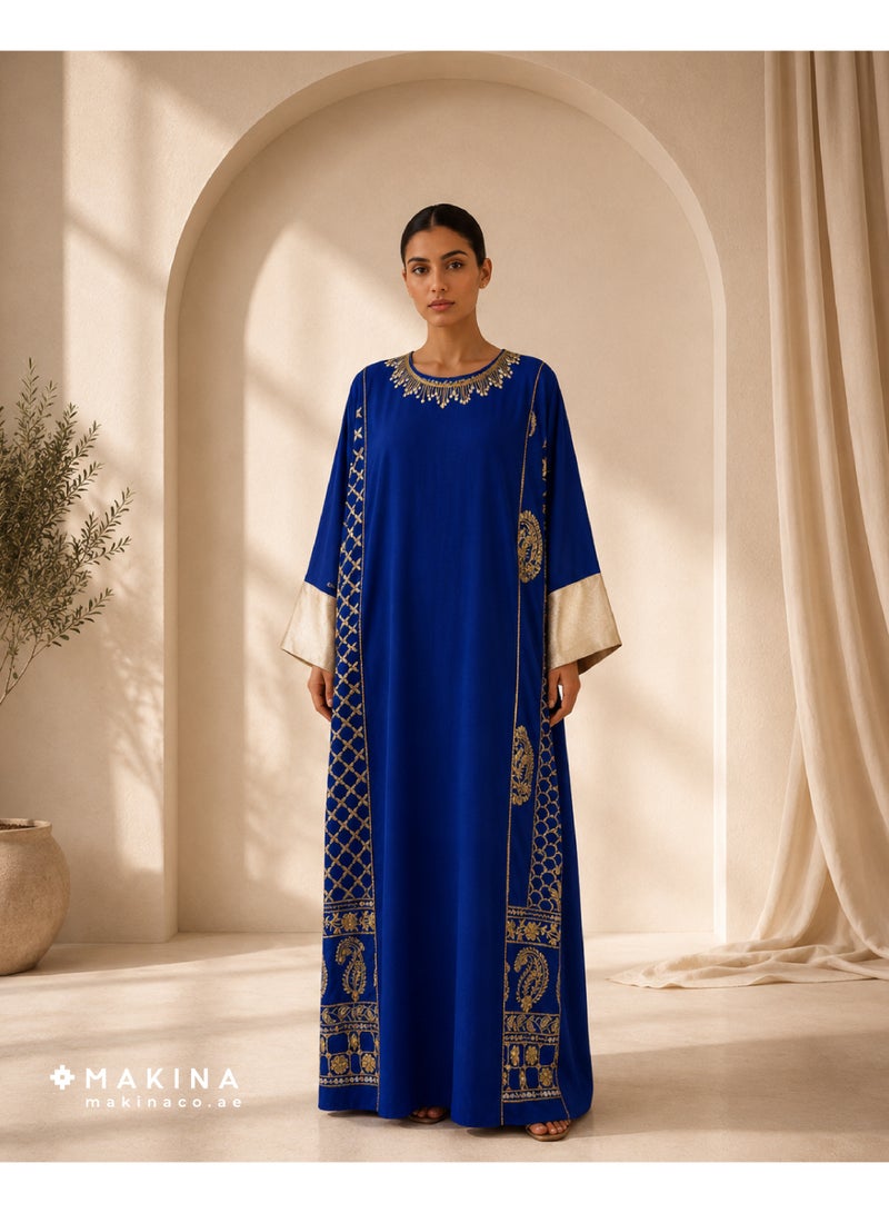 MAKINA Daraa with Golden Qasab Embroidery - Image 1