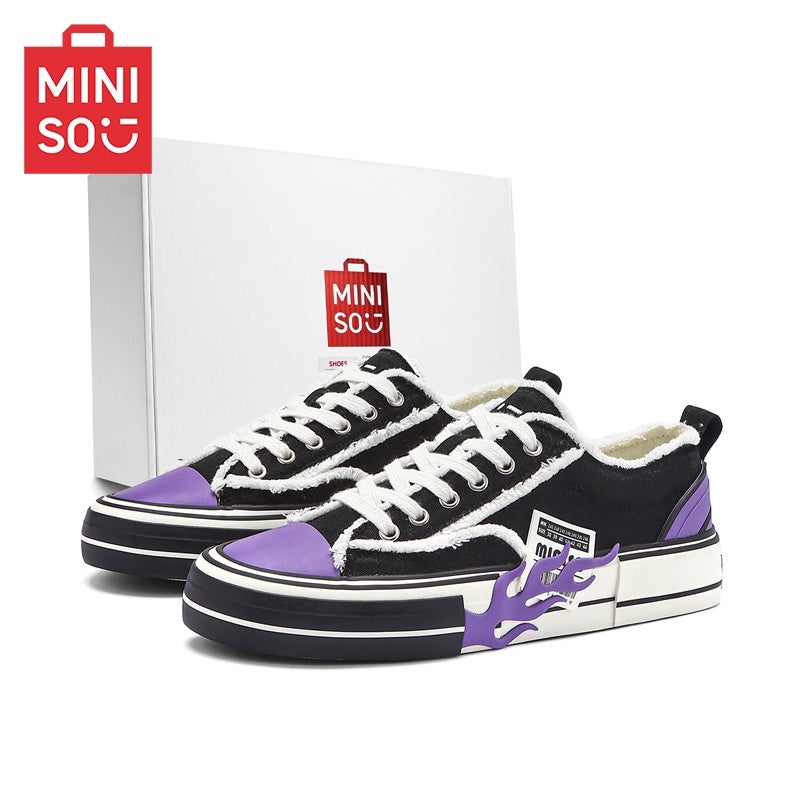 Miniso [Miniso] Men’s Shoes, Original Design, Platform Height-Boosting Biker Style, Couple’s Versatile Non-Slip Casual Sneakers - Image 4