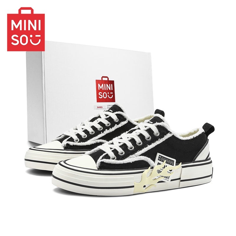 Miniso [Miniso] Men’s Shoes, Original Design, Platform Height-Boosting Biker Style, Couple’s Versatile Non-Slip Casual Sneakers - Image 3