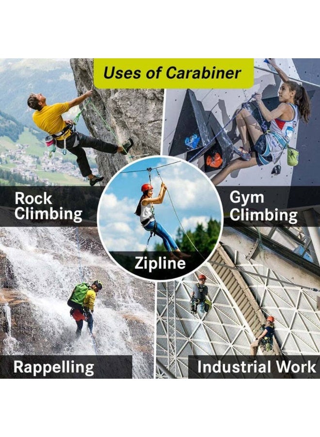 EDELRID EDELRID Screwlink 10 mm Steel Screw Locking Carabiner  (Silver) - Image 4