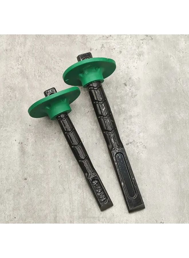 2 Piece Flat Head Chisel Set 6 and 8 Inch Industrial Grade Chrome Vanadium Steel - Image 1