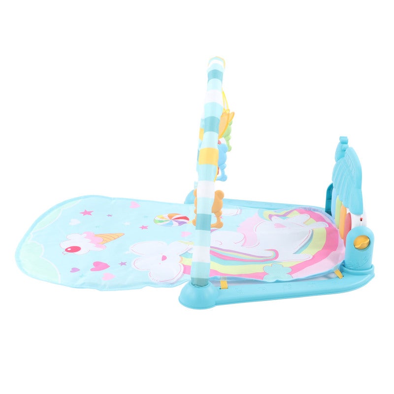 Baby Playmat Piano Green 5 Detachable Rattles Glowing Keys - Early Developmental Toy Smart Musical Playmat for Tummy Time Infants Aged 3 Months - Image 2