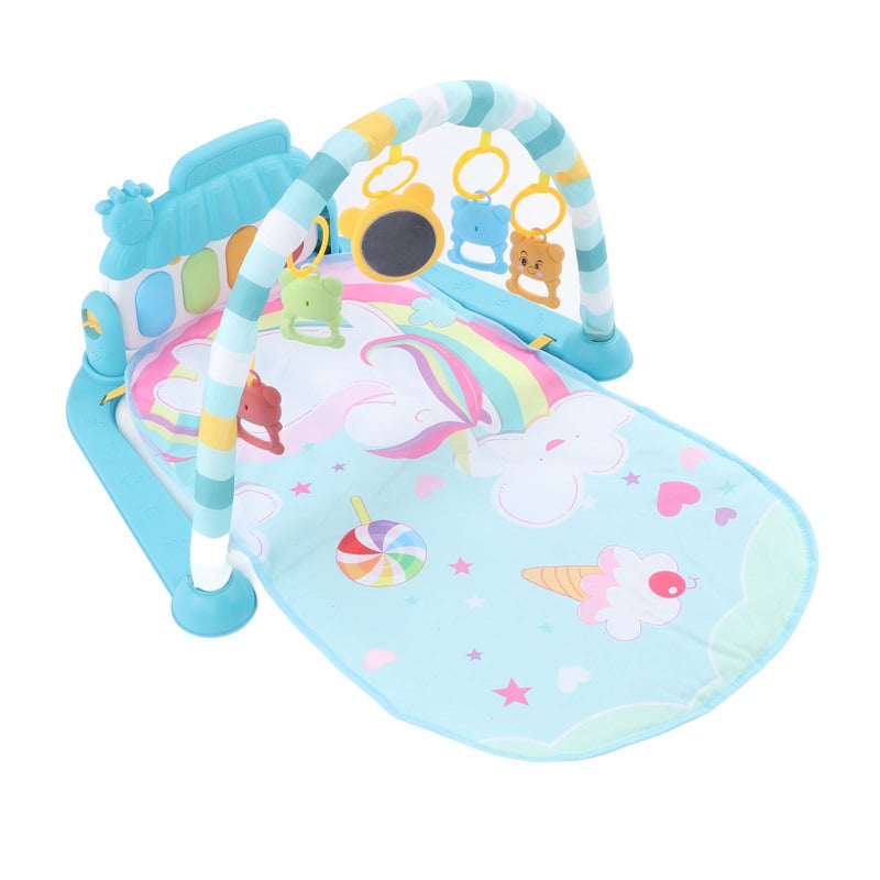 Baby Playmat Piano Green 5 Detachable Rattles Glowing Keys - Early Developmental Toy Smart Musical Playmat for Tummy Time Infants Aged 3 Months - Image 3