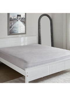 Home Box Purely Percale 300 TC Super King Fitted Sheet 200 x 200 x 40 cm  - Image 1