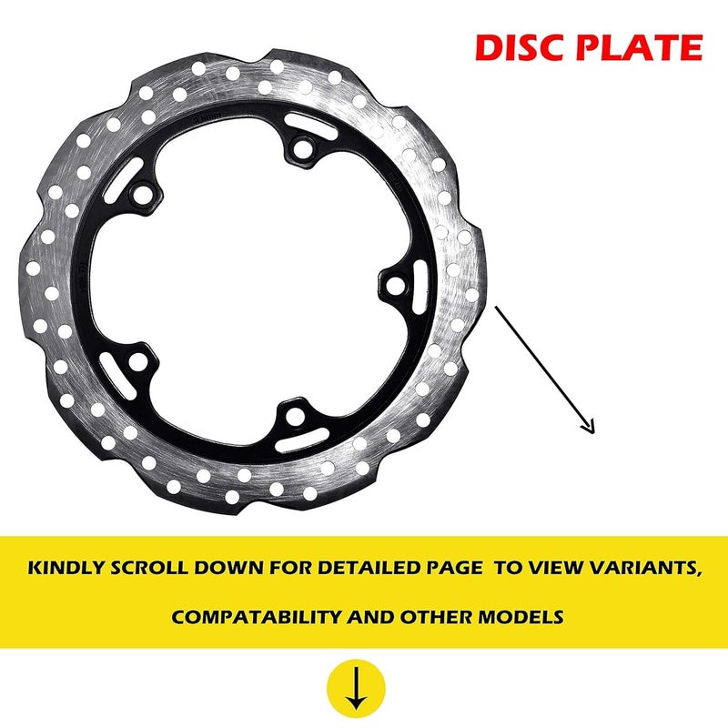 VTRUST Front Disc Brake Plate Compatible for Honda Hornet, Hero Xpulse 200, Honda X Blade BS6 (Front Disc Brake Plate) - Image 2