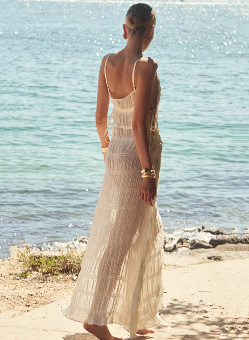 SNDYS La Louisiane Strappy Detail Maxi Dress
