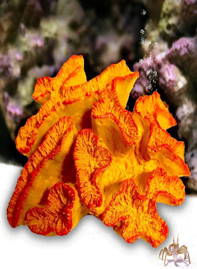 Besimple Aquarium Coral Ornaments Decor Fish Tank Plants Decoration for Aquarium Landscape, Orange - Image 4