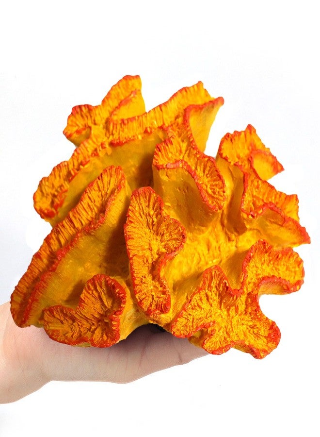 Besimple Aquarium Coral Ornaments Decor Fish Tank Plants Decoration for Aquarium Landscape, Orange - Image 3