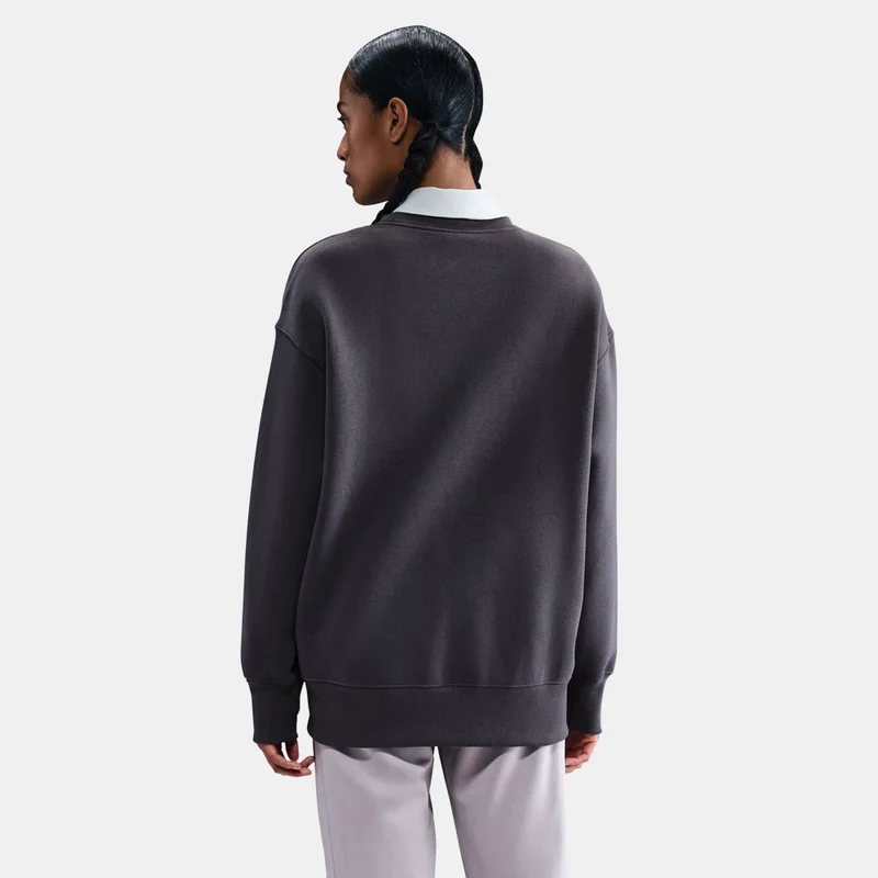 Nike Grey Women's Sportswear Phoenix Fleece Sweatshirt for Women | Best Price UAE