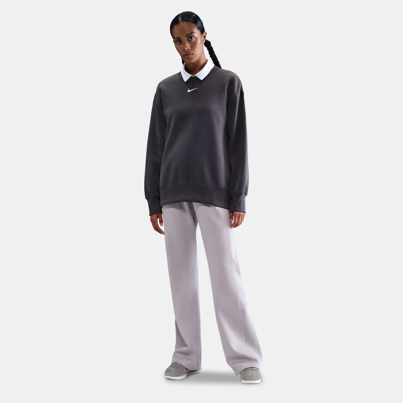 Nike Grey Women's Sportswear Phoenix Fleece Sweatshirt for Women | Best Price UAE