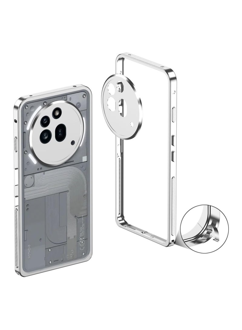 Case Compatible with Nothing Phone 3A Pro 2025 with Lens Cap, Rugged PC Frame Case Slim and Lightweight Shockproof Case for Nothing Phone 3A Pro  - Image 1