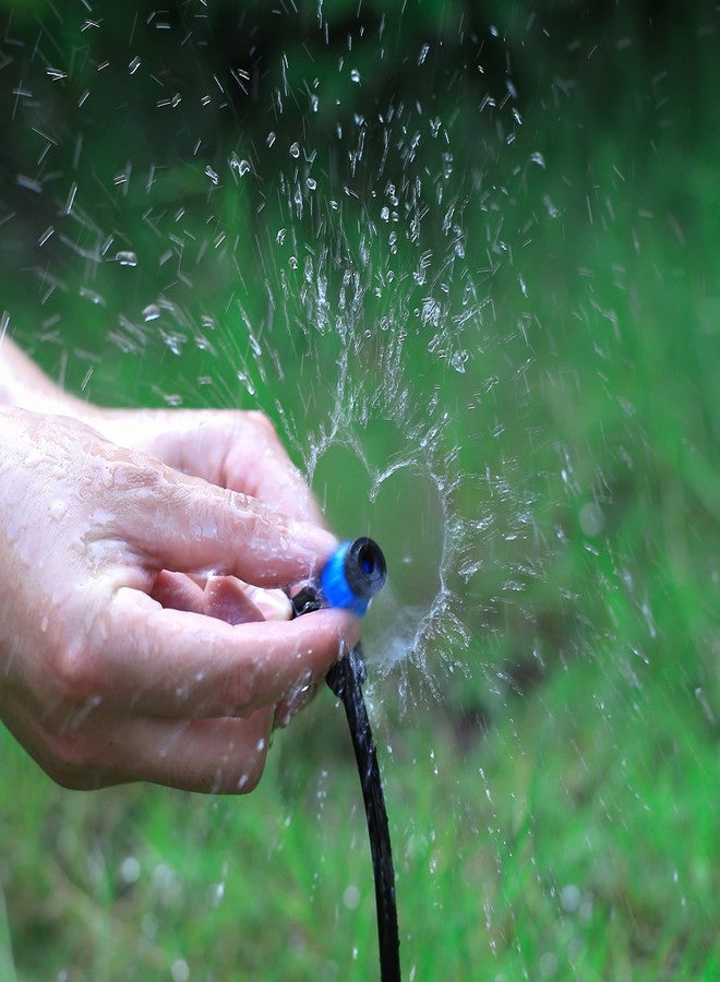 FULAIERGD Drip Irrigation Emitters with Adjustable 360 Degree Water Flow Drippers Sprayer for 1/4 inch Tubing, Garden Drippers Sprayer Perfect for House Garden Watering System.(50pcs-Blue 360 Degree Sprayer) - Image 5