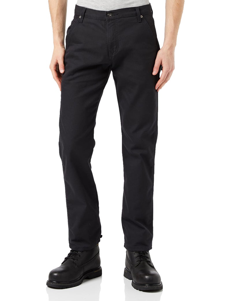 Dickies mens Tough Max Duck Carpenter Pants Stonewashed Black 36W x 32L US