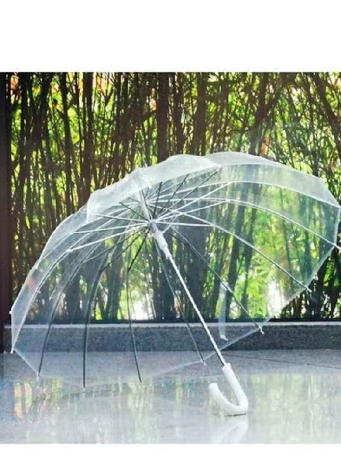 child toy Semi-Automatic Transparent Umbrella  - Image 1