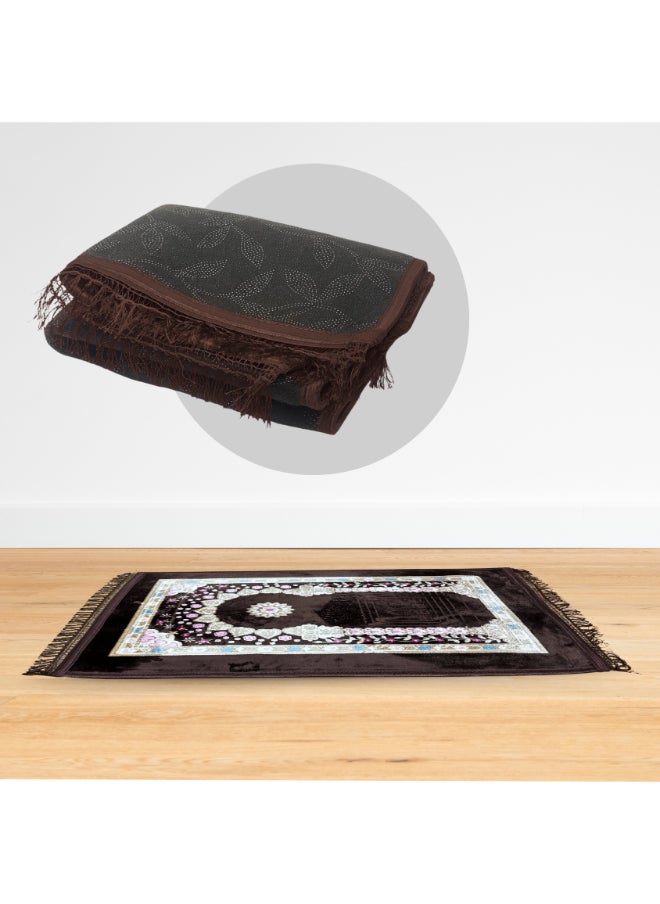 Feelings Feelings Prayer Mat | Soft and Comfortable Islamic Janamaz | Foldable & Portable Design | Premium Quality Prayer Rug for Home, Mosque, or Travel - 70x110 cm  - Image 3