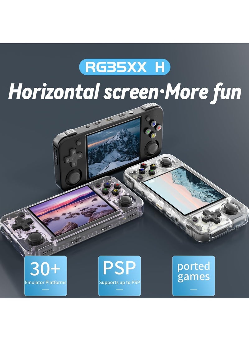 ANBERNIC  - RG35XX H Retro Portable Game Console, Support 5G HDMI TV Output, WiFi, Bluetooth 4.2, 3.5" IPS Screen, Built-in Linux System, 64G TF Card, 5515 Games - Image 1